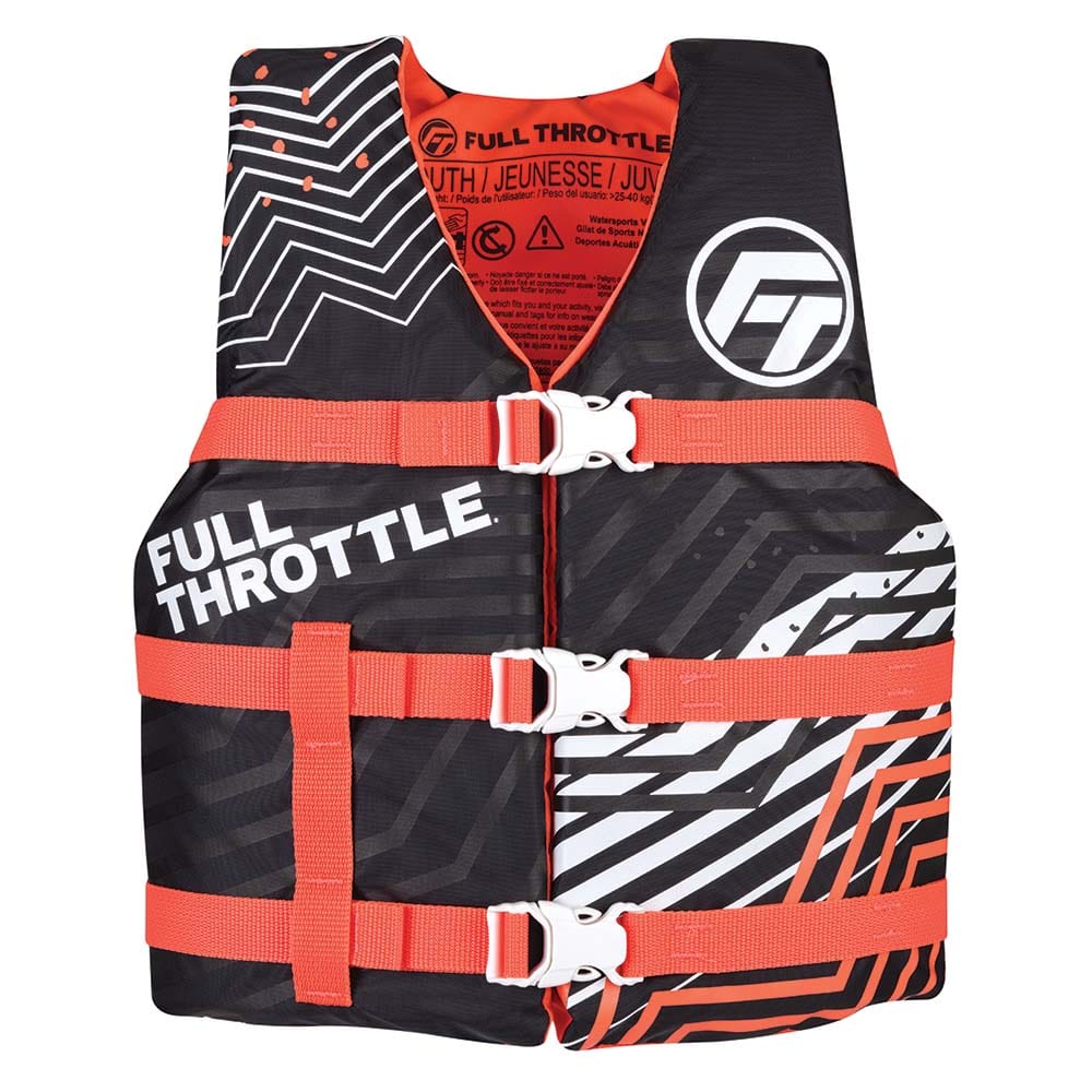 Full Throttle Qualifies for Free Shipping Full Throttle Youth Nylon Life Jacket Pink/Black #112200-105-002-22