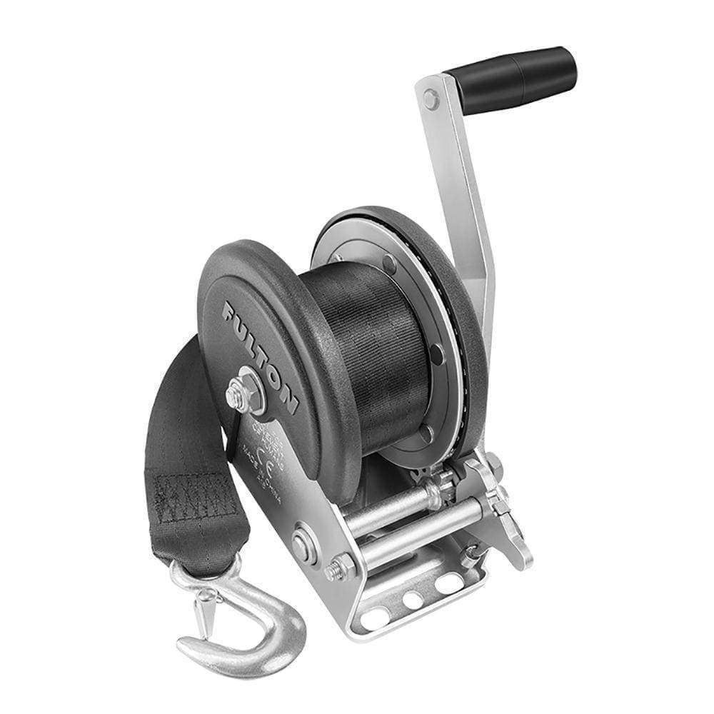 Fulton Qualifies for Free Shipping Fulton 1500 lb Single-Speed Winch with 20' Strap & Cover #142208