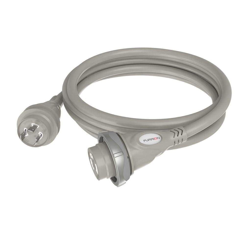Furrion Qualifies for Free Shipping Furrion 30a 125v Marine Cordset 12' Silver with LED #F30C12-SS