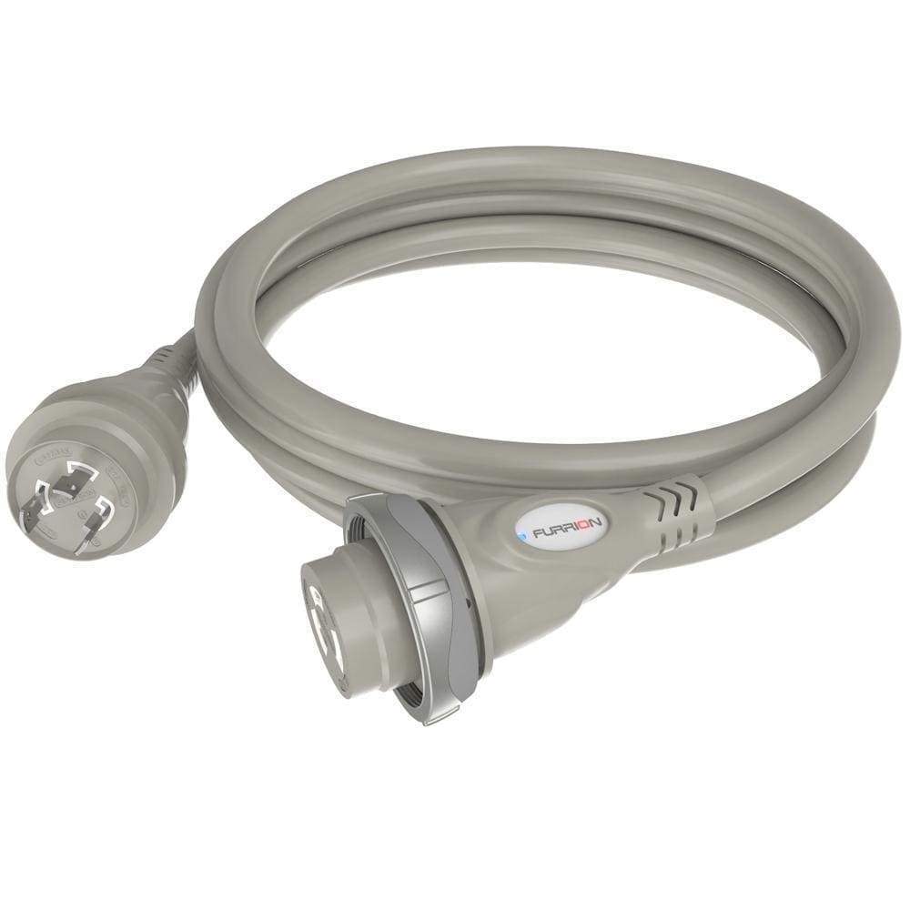 Furrion 30a 125v Marine Cordset 25' Sliver with LED #F30P25-SS