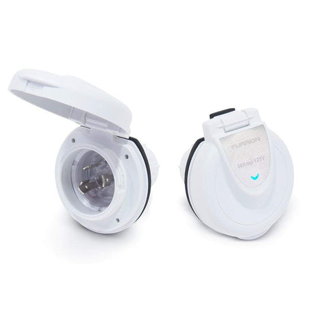 Furrion Qualifies for Free Shipping Furrion 30a 125v Power Smart Inlet White Round #F30ITR-PS-AM