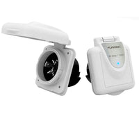Furrion Qualifies for Free Shipping Furrion 30a 125v Power Smart Inlet White Square #F30ITS-PS-AM