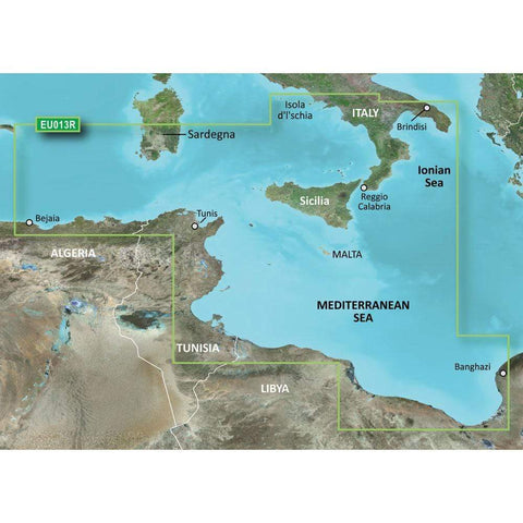 Garmin Qualifies for Free Shipping Garmin Bluechart G2 HXEU013R Italy Southwest/Tunisia #010-C0771-20