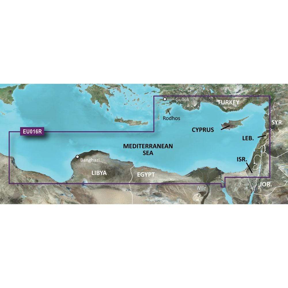 Garmin Qualifies for Free Shipping Garmin Bluechart G2 HXEU016R Mediterranean Southeast #010-C0774-20