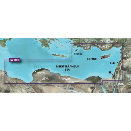 Garmin Qualifies for Free Shipping Garmin Bluechart G2 HXEU016R Mediterranean Southeast #010-C0774-20