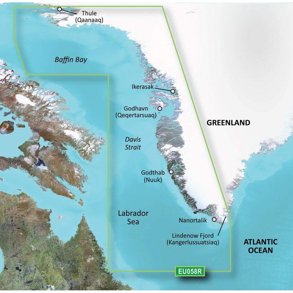 Garmin Qualifies for Free Shipping Garmin Bluechart G2 HXEU058R Greenland West MicroSDandSD #010-C1001-20