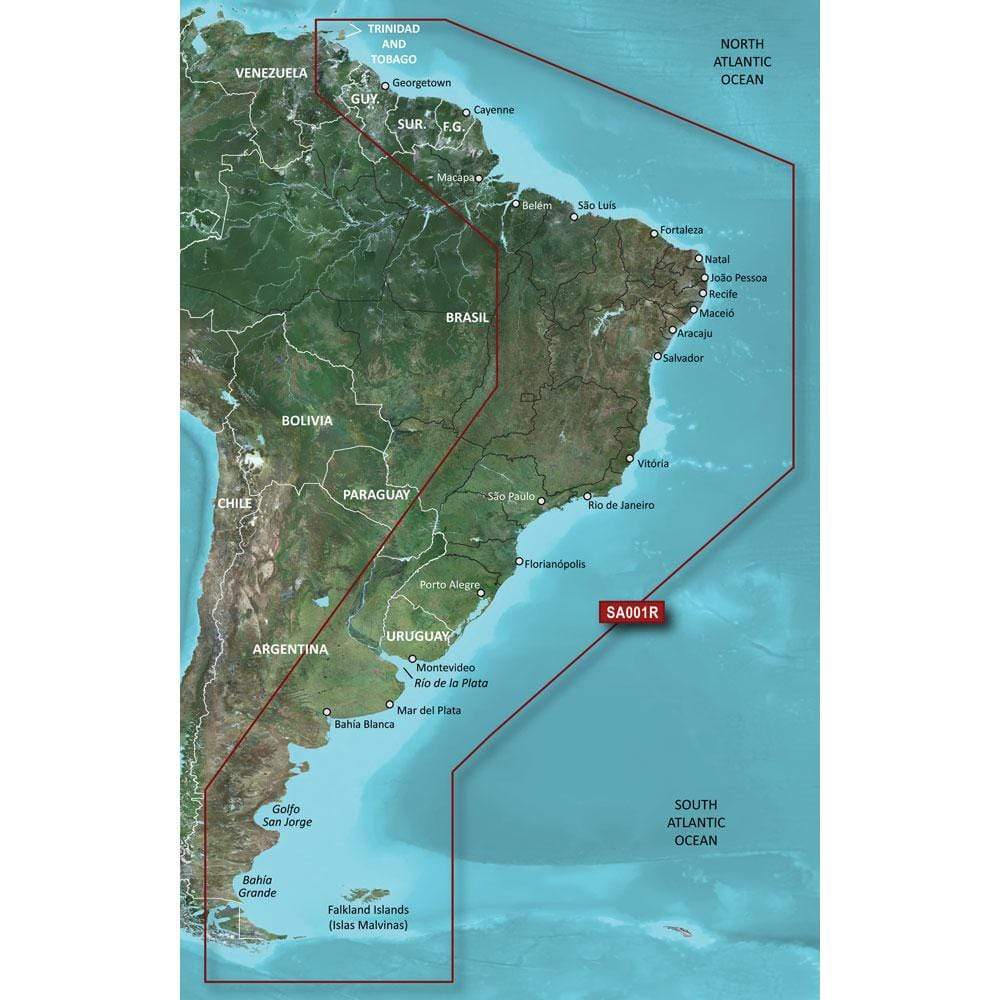 Garmin Qualifies for Free Shipping Garmin BlueChart G2 HXSA001R South America East Coast #010-C1062-20