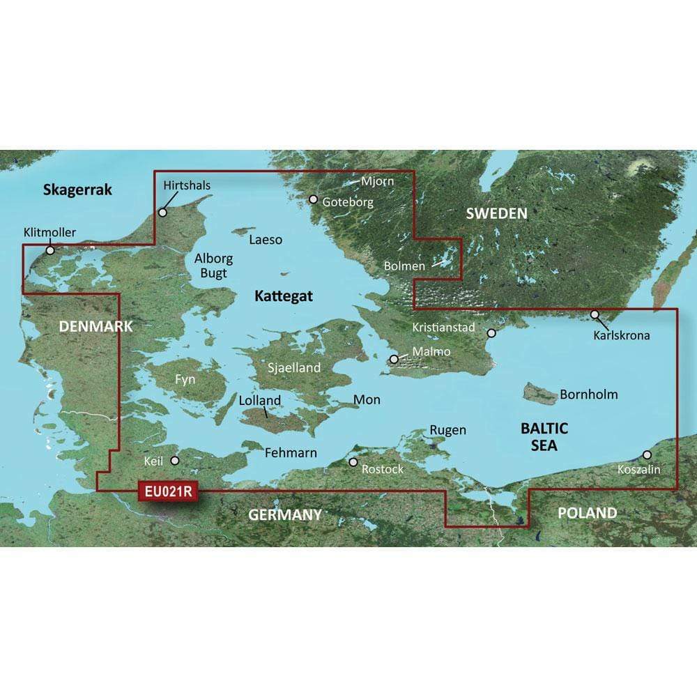 Garmin Qualifies for Free Shipping Garmin Bluechart G3 HXEU021R Denmark East & Sweden #010-C0777-20