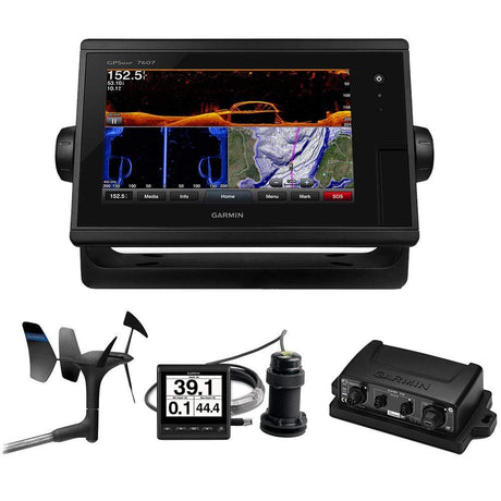 Garmin Qualifies for Free Shipping Garmin GPSMAP 7607 Sail Pack Wind/Depth/SpeedBundle #010-01379-11SP