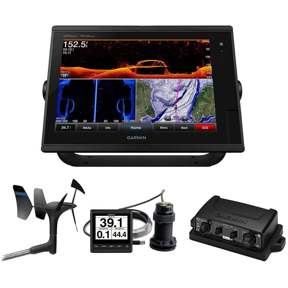 Garmin Qualifies for Free Shipping Garmin GPSMAP 7616xsv Sail Pack Wind/Depth/Speed #010-01402-13SP