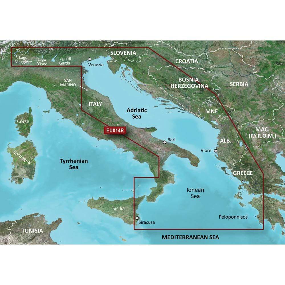Garmin Qualifies for Free Shipping Garmin VEU014R Italy Adriatic Sea SD Card #010-C0772-00