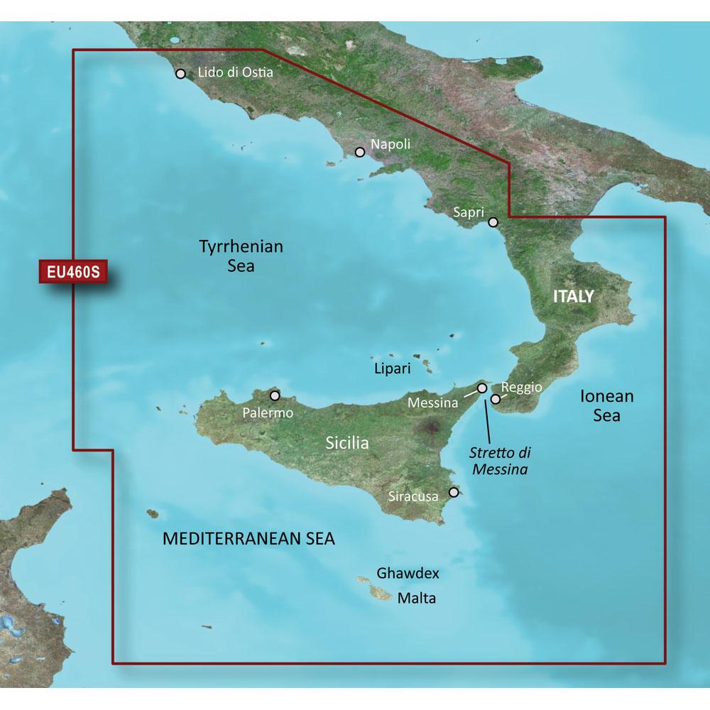 Garmin Qualifies for Free Shipping Garmin VEU460S Sicily to Lido di Ostia SD Card #010-C0804-00