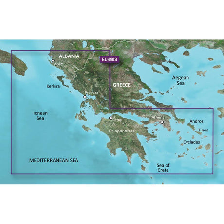 Garmin Qualifies for Free Shipping Garmin VEU490S Greece West Coast/Athens SD Card #010-C0834-00