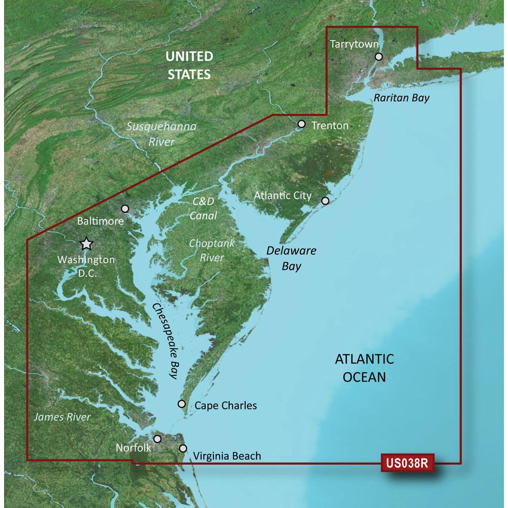Garmin Qualifies for Free Shipping Garmin VUS038R New York-Chesapeake Bluechart G3 Vision #010-C1004-00