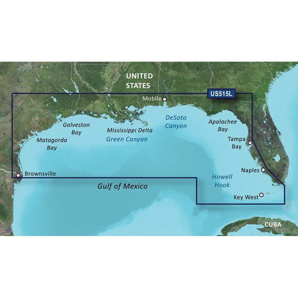 Garmin Qualifies for Free Shipping Garmin VUS515L Brownsville-Key Largo SD Card #010-C0744-00