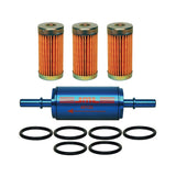 GLM Products Qualifies for Free Shipping GLM Hi-Flow Inline Fuel Filter With Aluminum Case 20 Micron #40125
