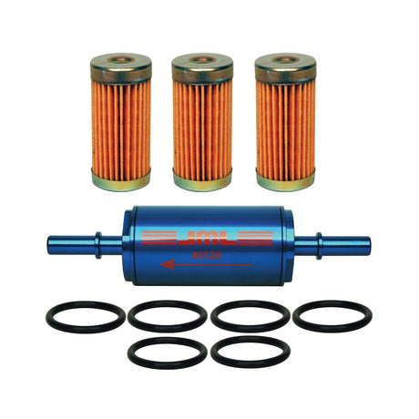 GLM Products Qualifies for Free Shipping GLM Hi-Flow Inline Fuel Filter With Aluminum Case 20 Micron #40125