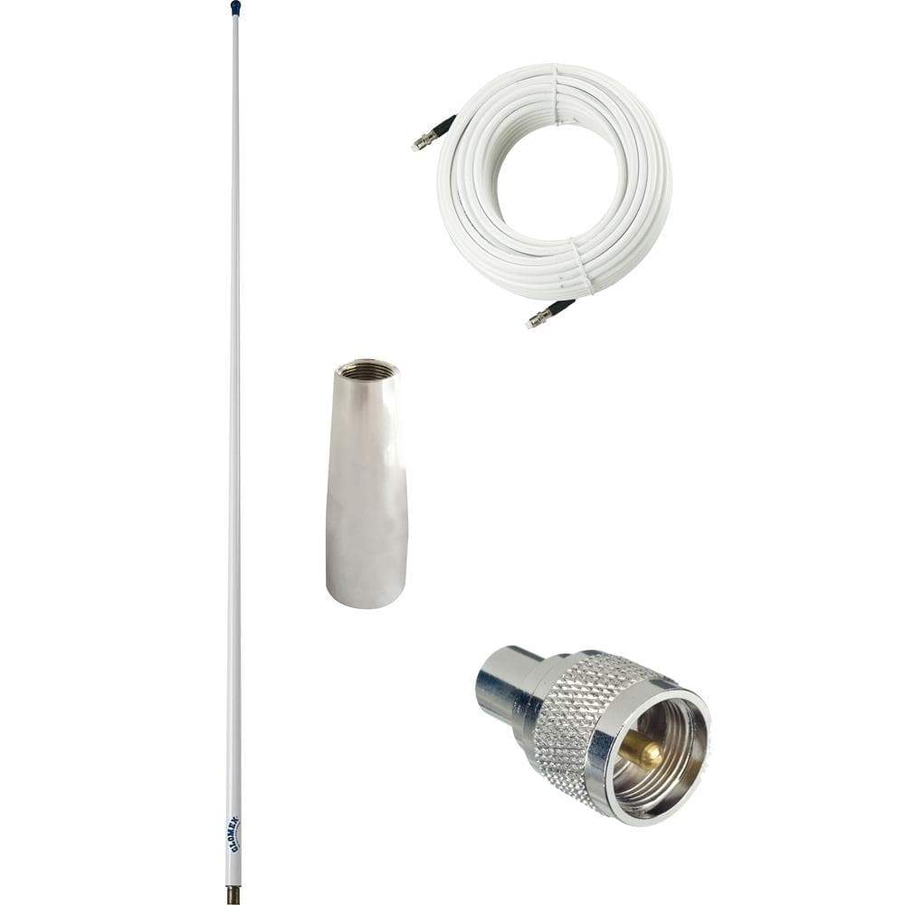 Glomex 4' Glomeasy VHF Antenna 3db with FME Termination #RA300PBKIT