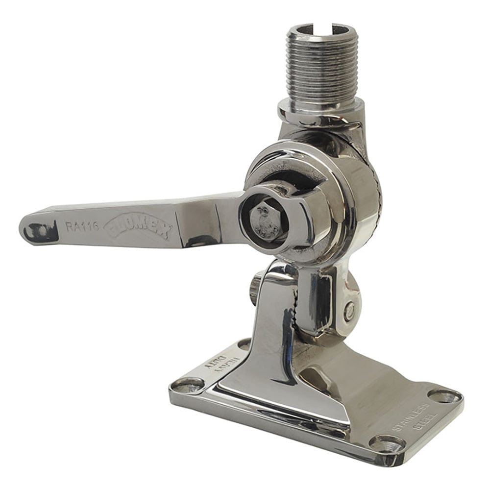 Glomex Marine Antennas Qualifies for Free Shipping Glomex 4-Way Heavy Duty SS Ratchet Mount #RA116SS