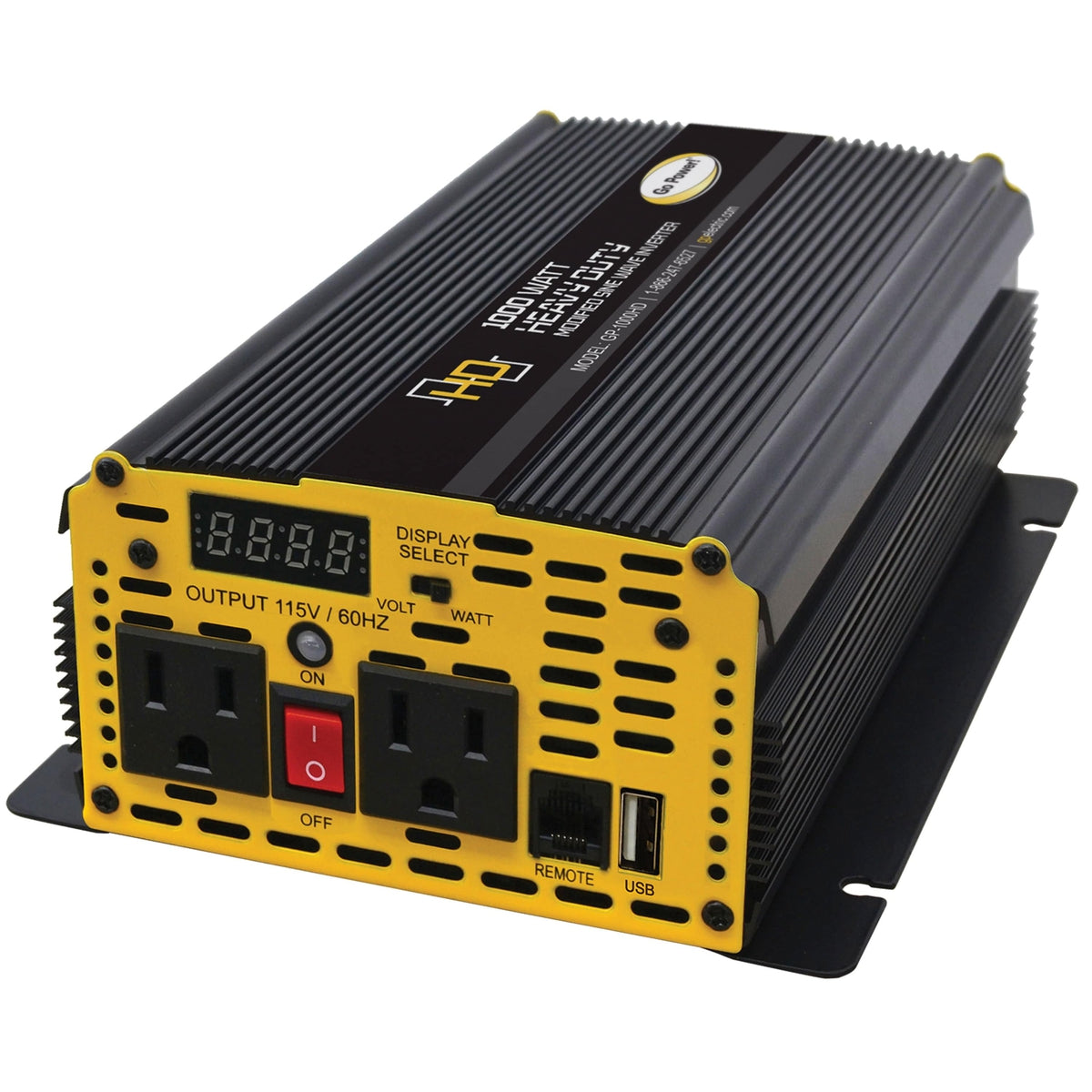 Go Power! Qualifies for Free Shipping Go Power! Modified Sine Wave Inverter 1000w #80176