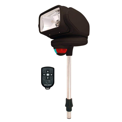 Golight Qualifies for Free Shipping Golight Gobee Stanchion Mount with Wireless Remote Black #2151