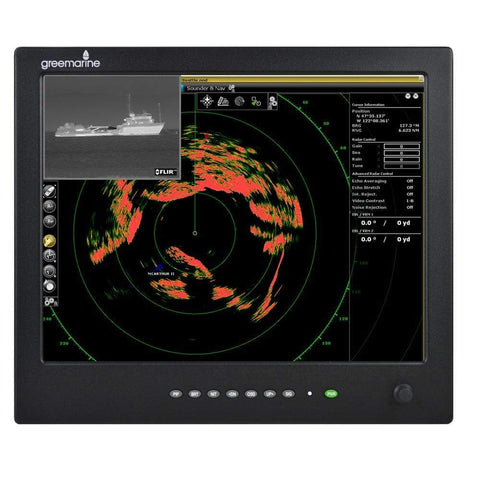 Green Marine Not Qualified for Free Shipping Green Marine 15" IP65 Sunlight Readable Marine Display #AWM-1510