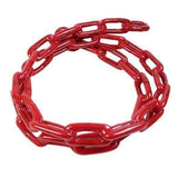 Greenfield Products Qualifies for Free Shipping Greenfield Products Red Vinyl Coated Chain 5/16" x 5' #2116-RED