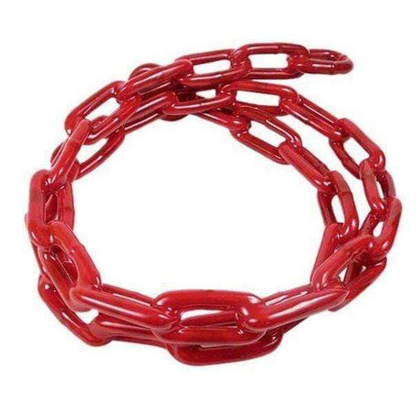 Greenfield Products Qualifies for Free Shipping Greenfield Products Red Vinyl Coated Chain 5/16" x 5' #2116-RED