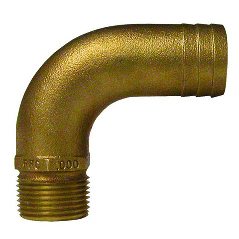 GROCO Qualifies for Free Shipping GROCO 1-1/2" NPT-90 x 1-3/4" ID Hose Barb Full Flow Elbow #FFC-1500