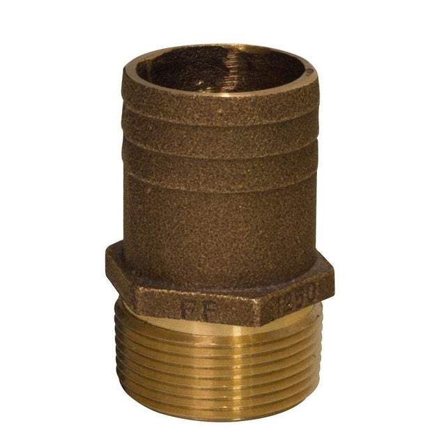 GROCO Qualifies for Free Shipping GROCO 1-1/4" NPT x 1-1/2" ID Hose Barb Straight Fitting #FF-1250