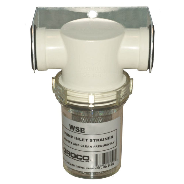 GROCO Qualifies for Free Shipping GROCO 1-1/4" Pump Strainer and Bracket #WSB-1250