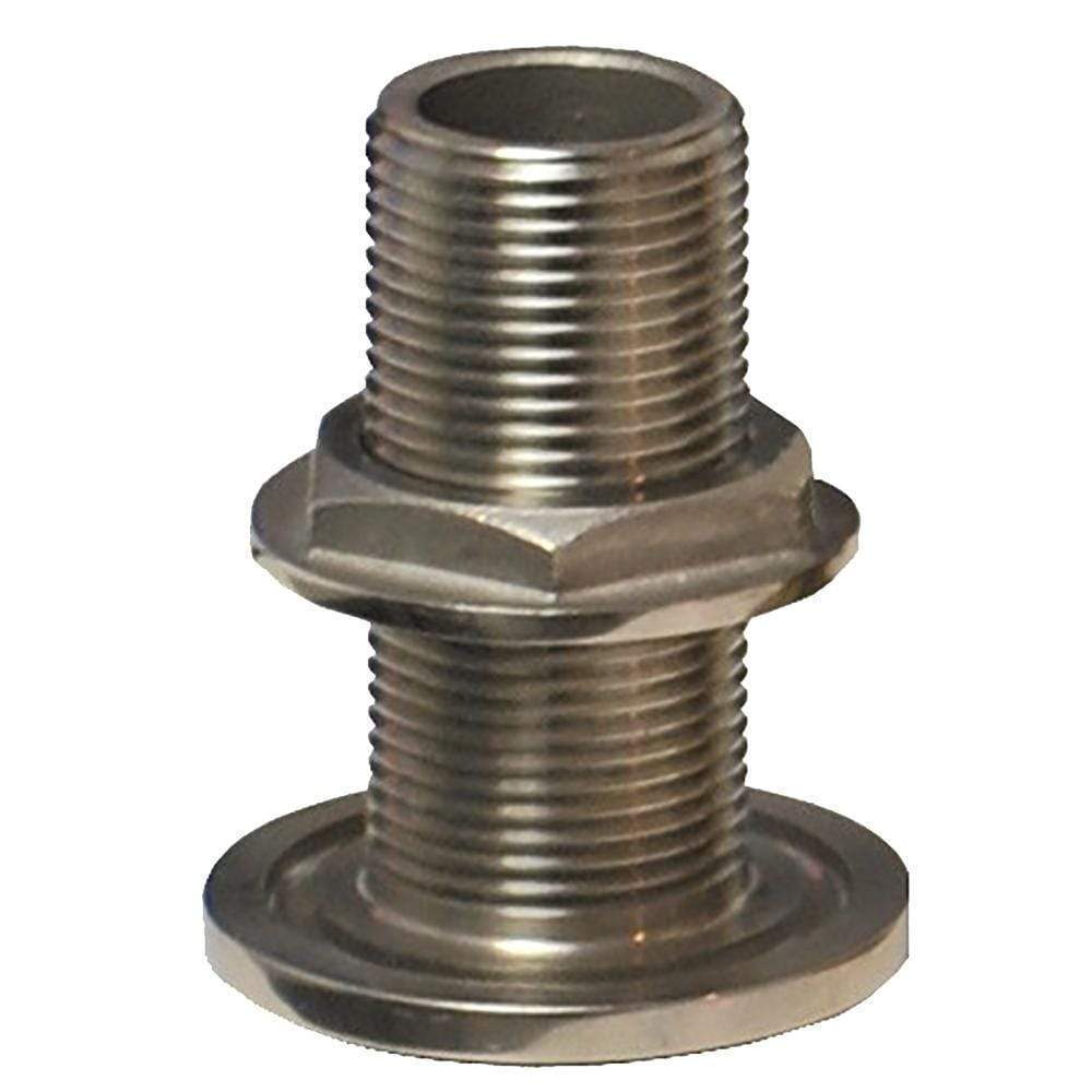 GROCO 1/2" Stainless Thru-Hull Fitting with Nut #TH-500-WS