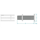 GROCO Qualifies for Free Shipping GROCO 3/4" Bronze Extra Long Thru-Hull Fitting with Nut #THXL-750-W
