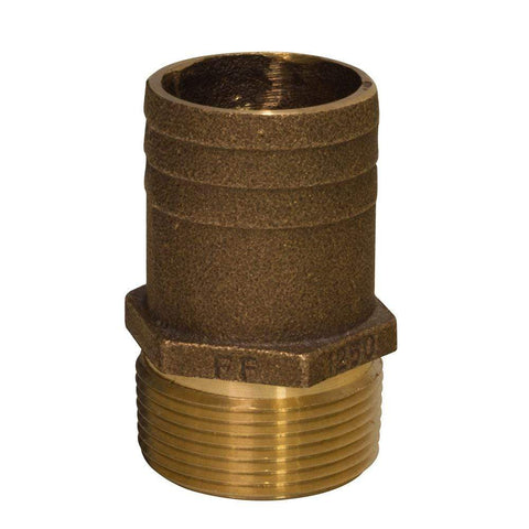 GROCO Qualifies for Free Shipping GROCO 3/4" NPT x 1" ID Hose Barb Straight Fitting #FF-750