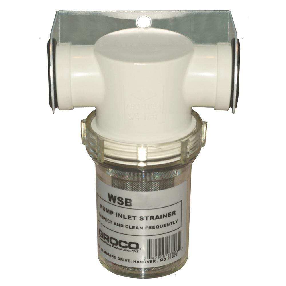 GROCO Qualifies for Free Shipping GROCO 3/4" Pump Strainer and Bracket #WSB-750