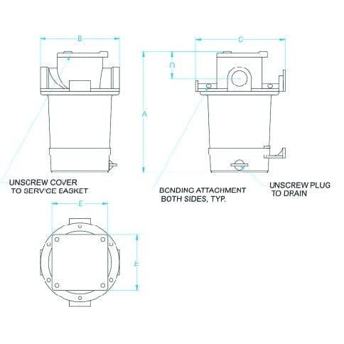 GROCO Qualifies for Free Shipping GROCO 3" Strainer #304 SS Basket #ARG-3000-S