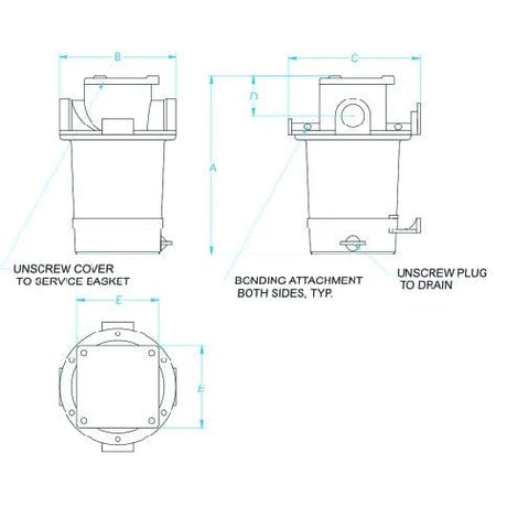 GROCO Qualifies for Free Shipping GROCO 3" Strainer #304 SS Basket #ARG-3000-S