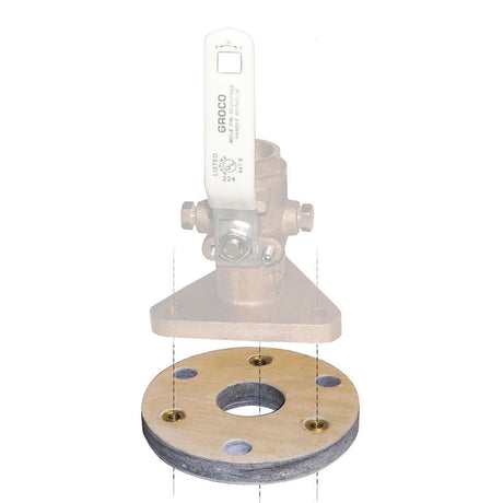 GROCO Qualifies for Free Shipping GROCO Backing Block Fits 3/4" & 1" Seacocks #BB-1