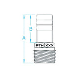 GROCO Qualifies for Free Shipping GROCO Bronze Pipe to Hose Fitting 4" NPT x 4" Barb #PTH-4000