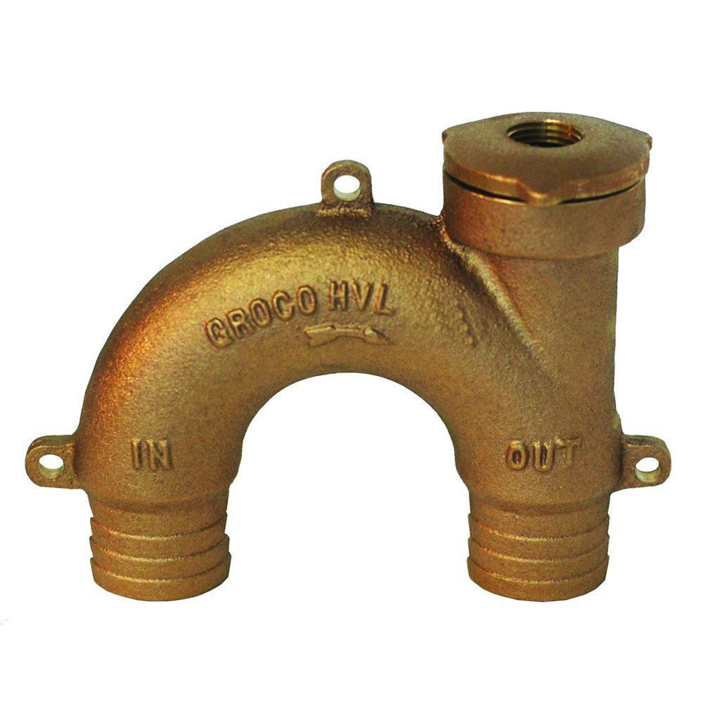 GROCO Qualifies for Free Shipping GROCO Bronze Vented Loop for 1-1/2" Hose #HVL-1500