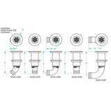 GROCO Qualifies for Free Shipping GROCO Deck Scupper 90-Degree 1-1/4" Hose Connection #SCUS-1290