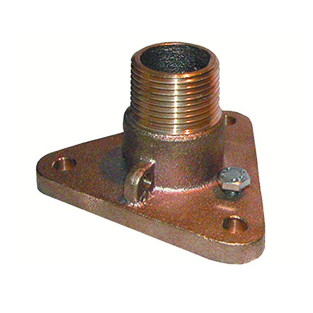 GROCO Qualifies for Free Shipping GROCO Flanged Adapter 1-1/4" NPT Bronze #IBVF-1250