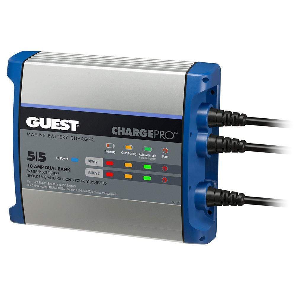 Guest-Marinco Qualifies for Free Shipping Guest On-Board Battery Charger 10a 12v 2-Bank 120v #2711A