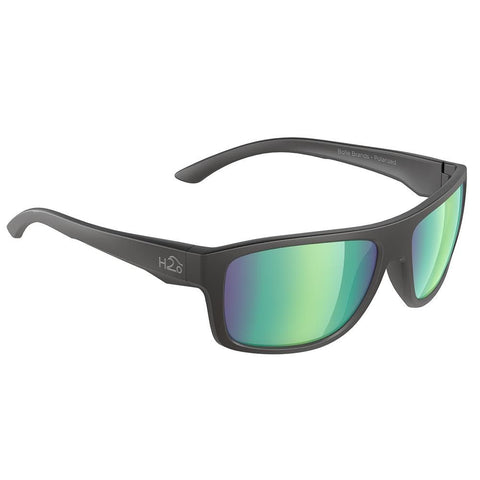 H2Optix Qualifies for Free Shipping H2Optix Grayton Sunglasses Matt Black Brown Green Flash #H2024