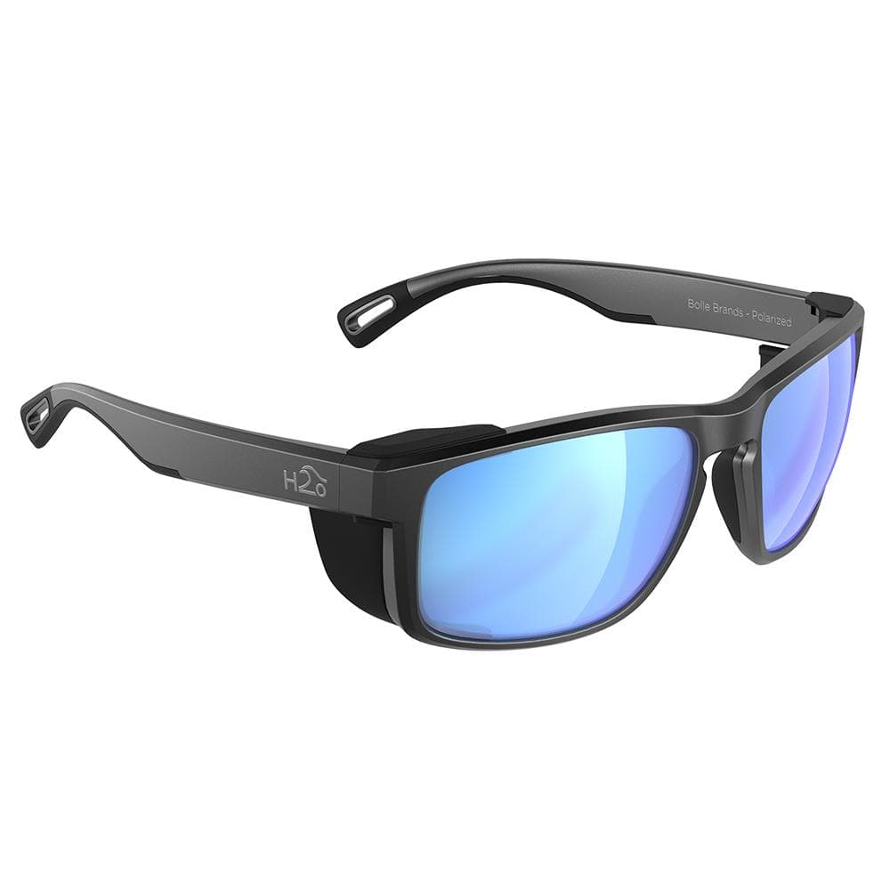 H2Optix Qualifies for Free Shipping H2Optix Reef Sunglasses Matt Gun Metal Grey Blue Flash #H2009