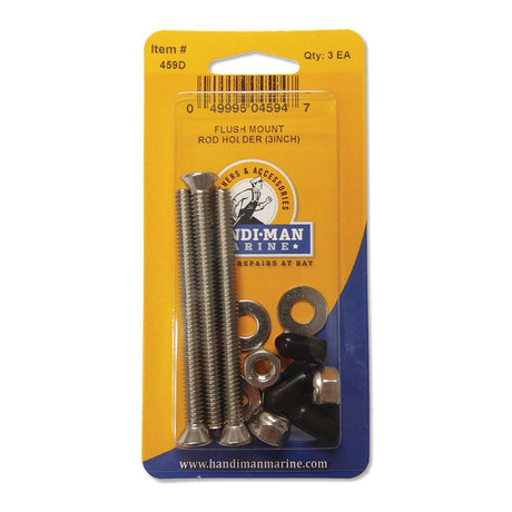 Handi-Man Marine Qualifies for Free Shipping Handi-Man Flush-Mount Rod Holder Kit 3" #459D