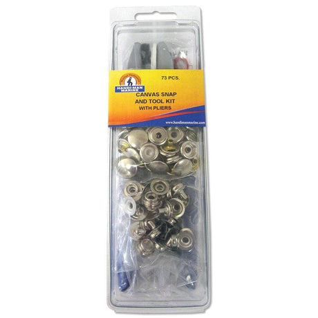Handi-Man Marine Qualifies for Free Shipping Handi-Man Marine Canvas Snap Tool Kit 73-pc #970162