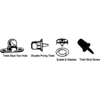 Handi-Man Marine Qualifies for Free Shipping Handi-Man Marine Double Prong Twist Stud 2-Bag #560171