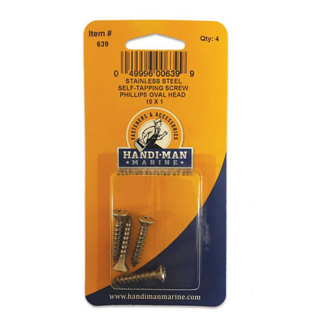 Handi-Man Marine Qualifies for Free Shipping Handi-Man Marine Oval Head Metal Screw Phillips 10 x 1" #639