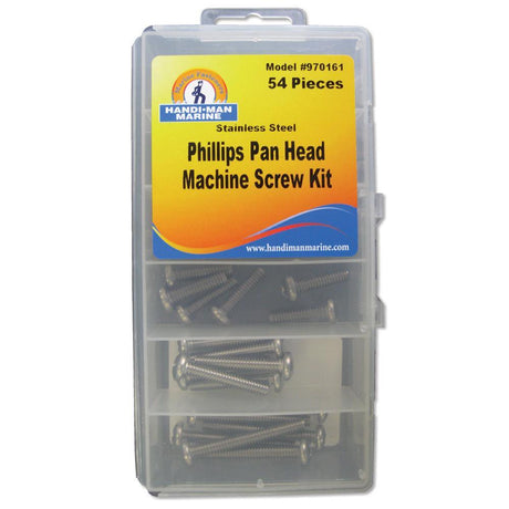 Handi-Man Marine Qualifies for Free Shipping Handi-Man Phillips Pan Head Machine Screw Kit 54-pc #970161